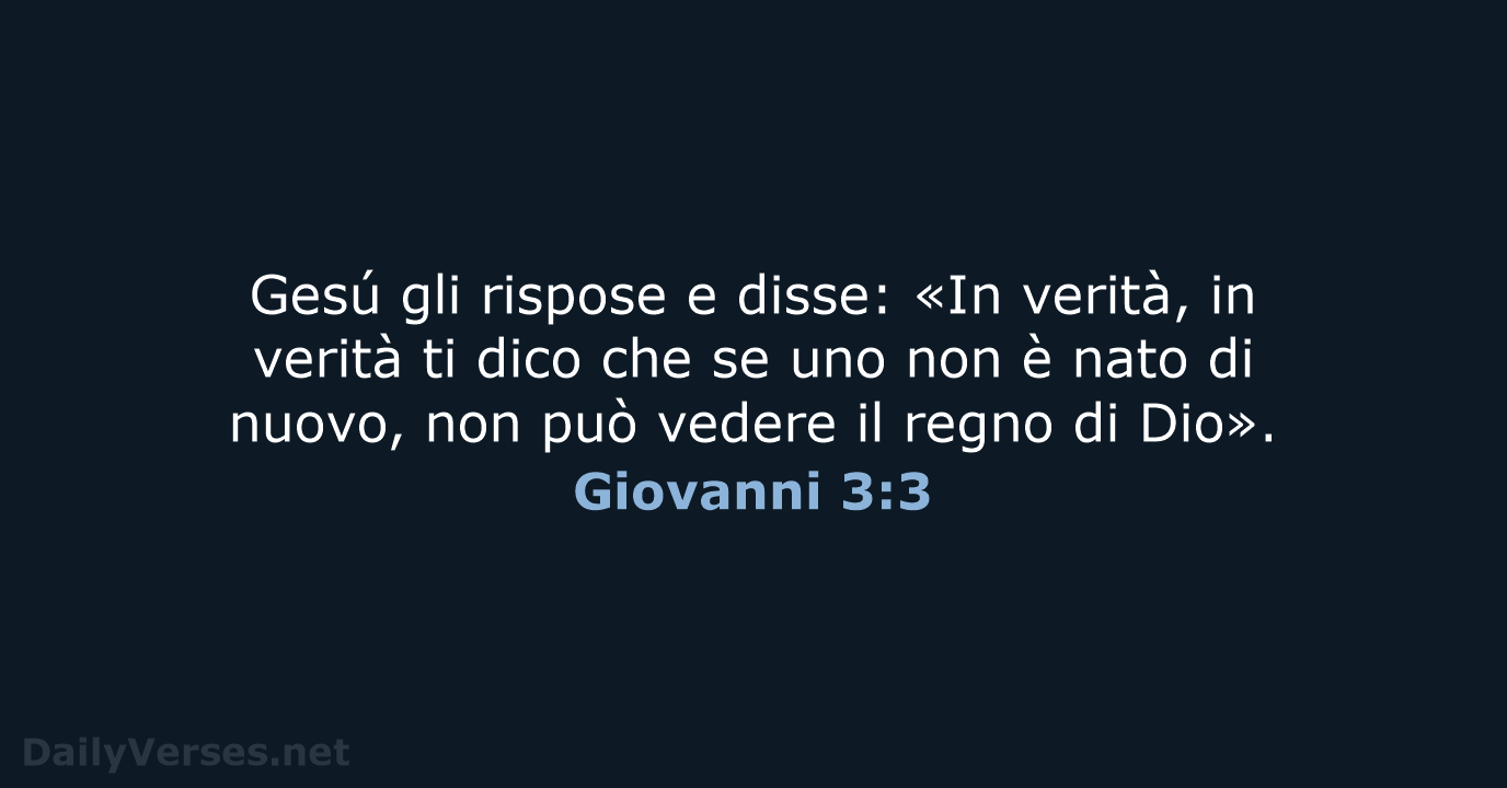 Giovanni 3:3 - LND