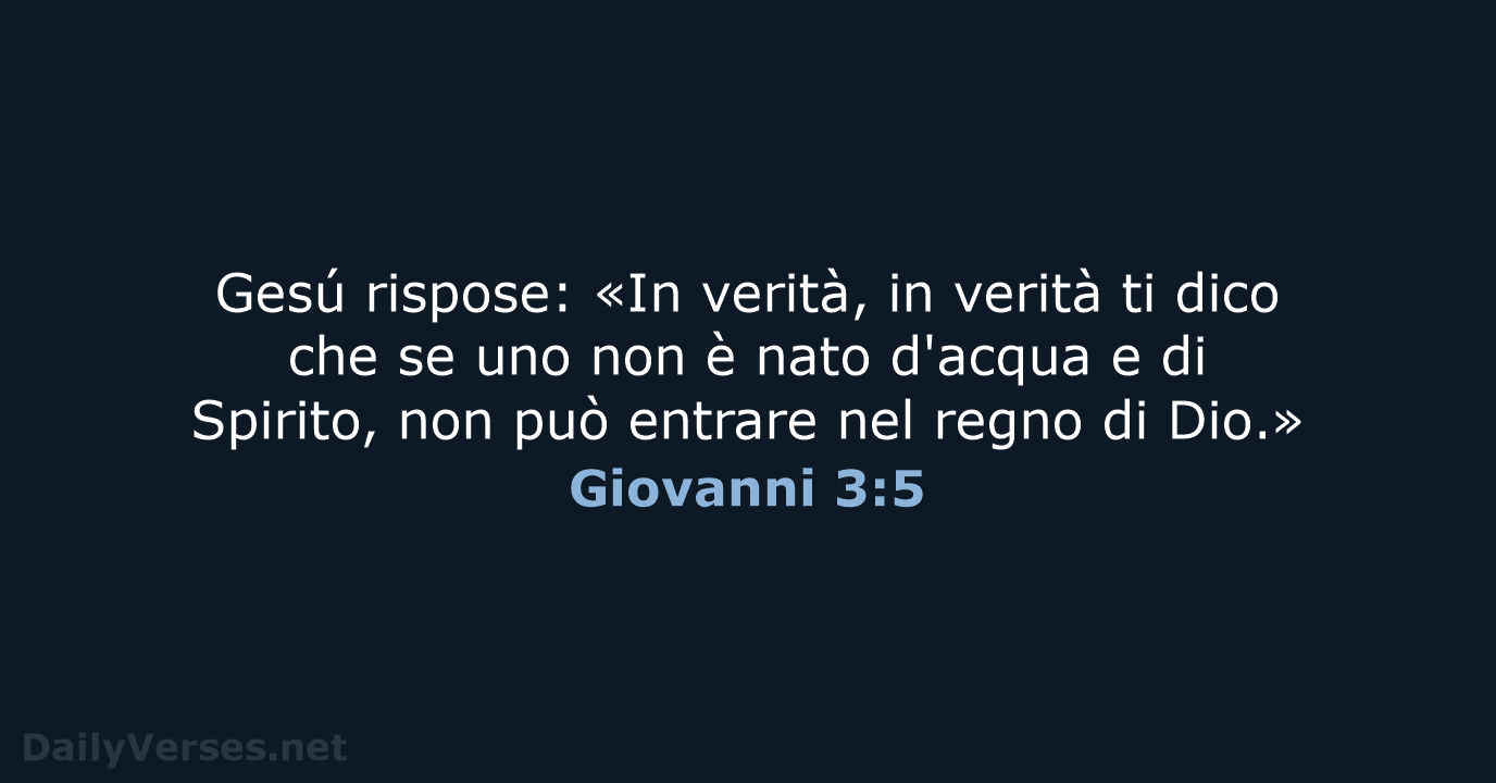 Giovanni 3:5 - LND