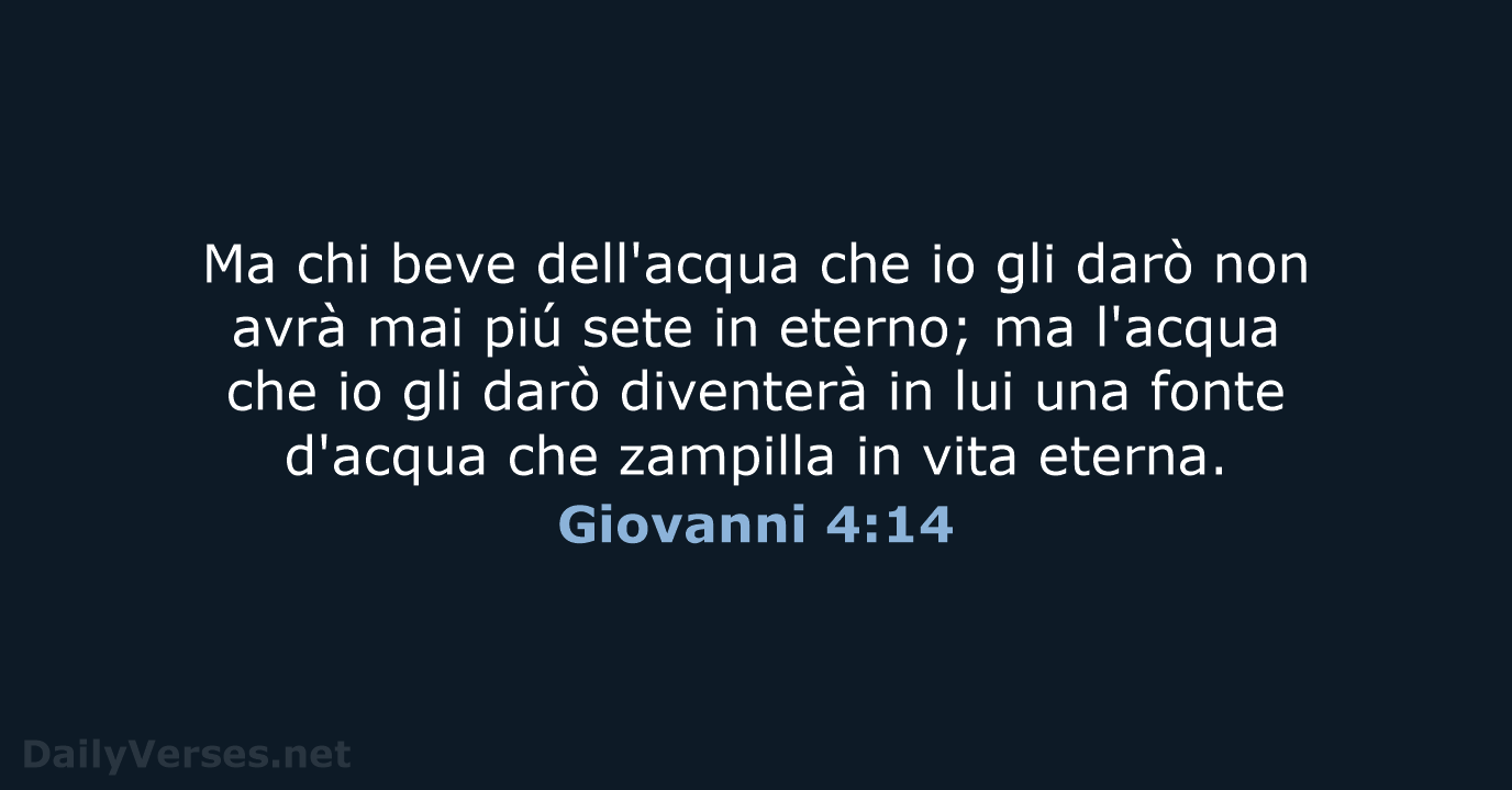 Giovanni 4:14 - LND