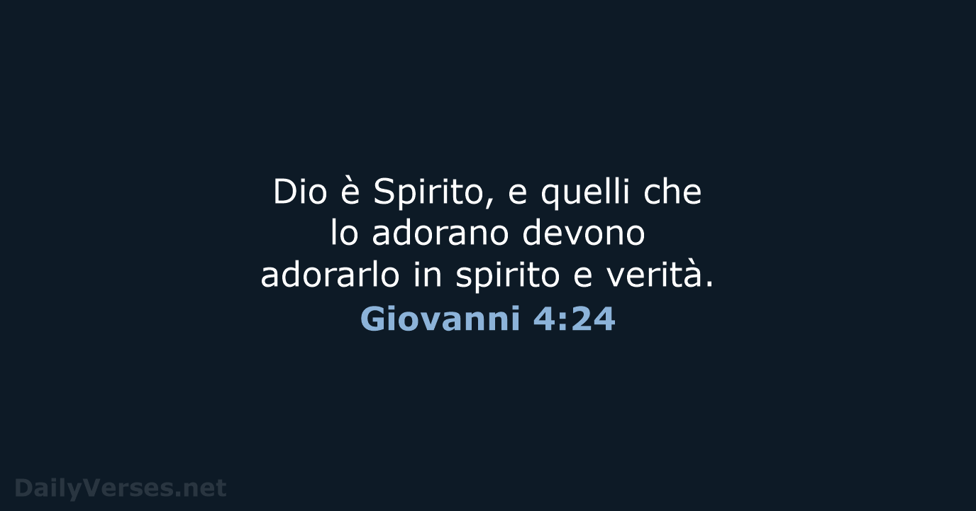 Giovanni 4:24 - LND