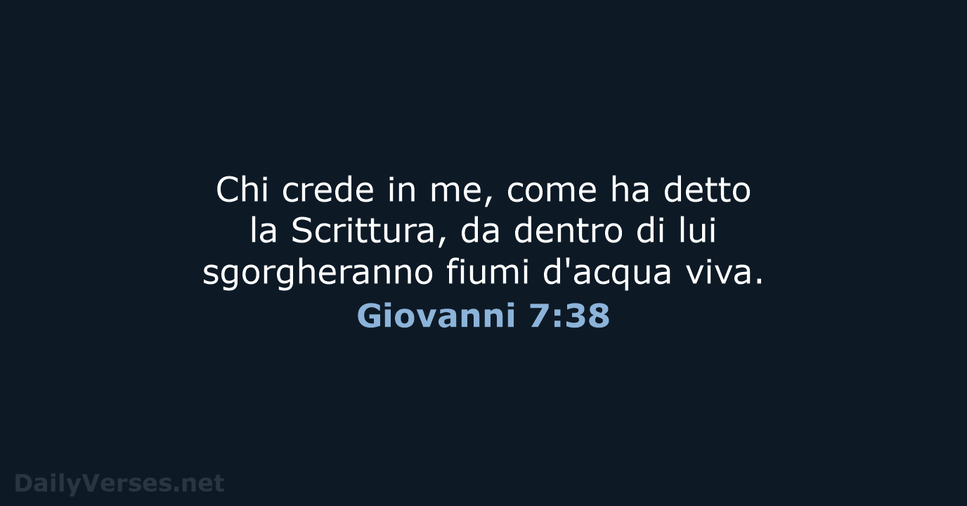 Giovanni 7:38 - LND