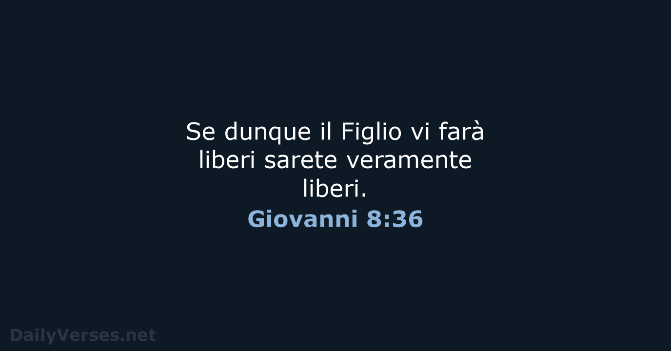 Giovanni 8:36 - LND