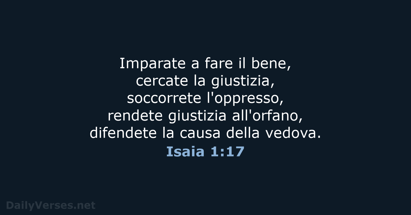 Isaia 1:17 - LND
