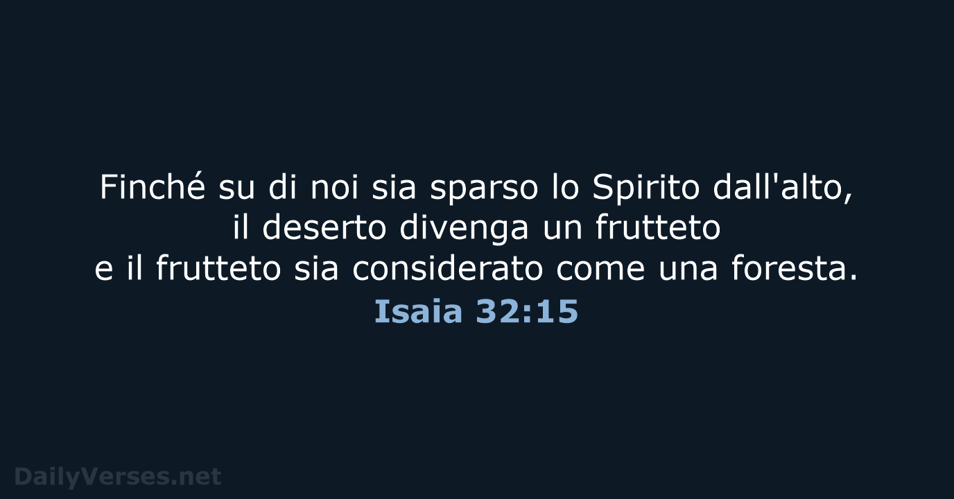 Isaia 32:15 - LND