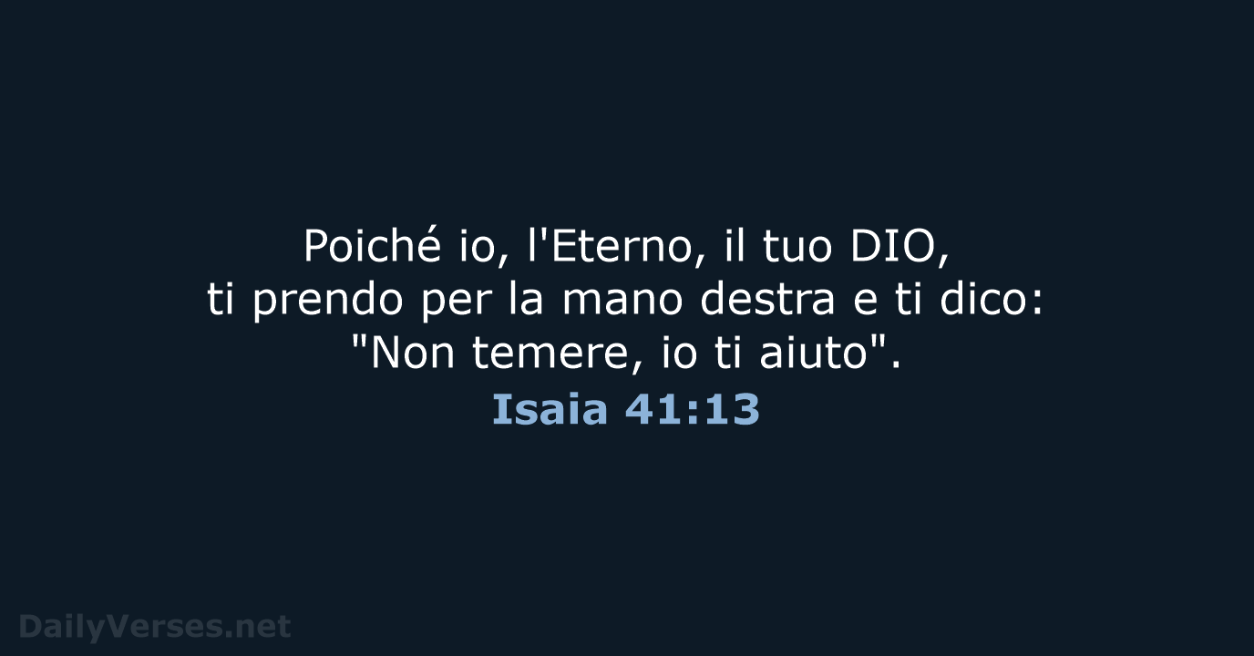 Isaia 41:13 - LND
