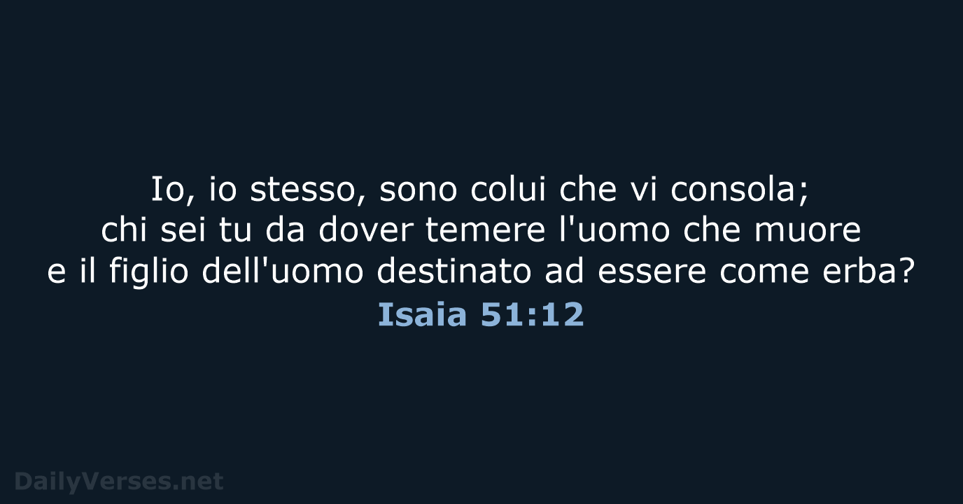 Isaia 51:12 - LND