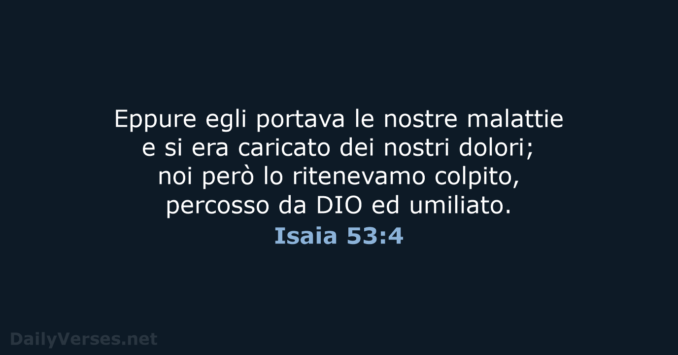 Isaia 53:4 - LND