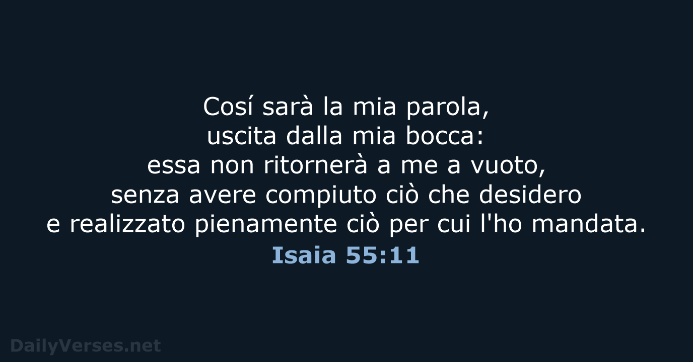 Isaia 55:11 - LND