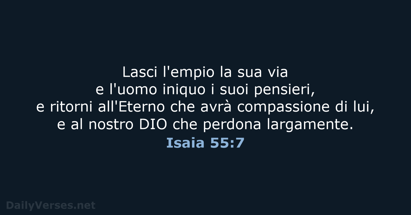 Isaia 55:7 - LND