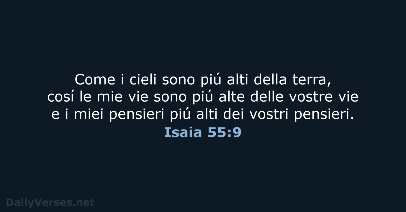 Isaia 55:9 - LND