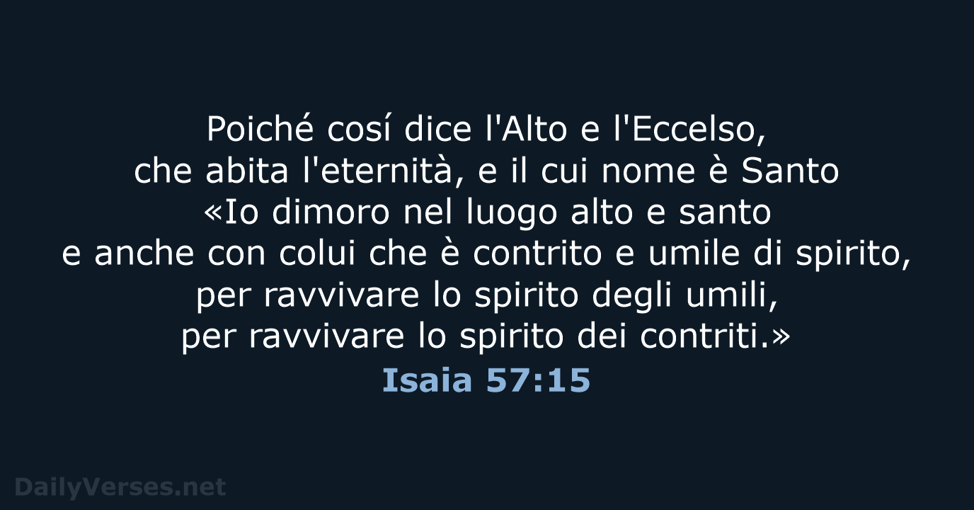 Isaia 57:15 - LND