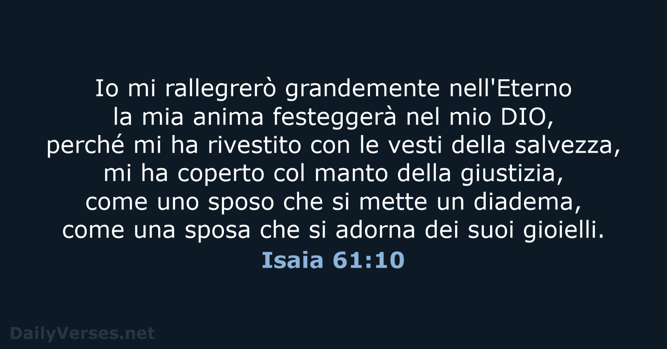 Isaia 61:10 - LND