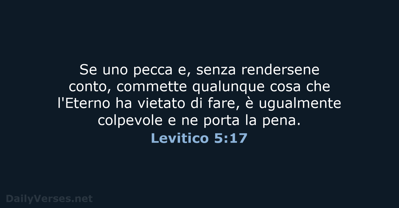 Levitico 5:17 - LND