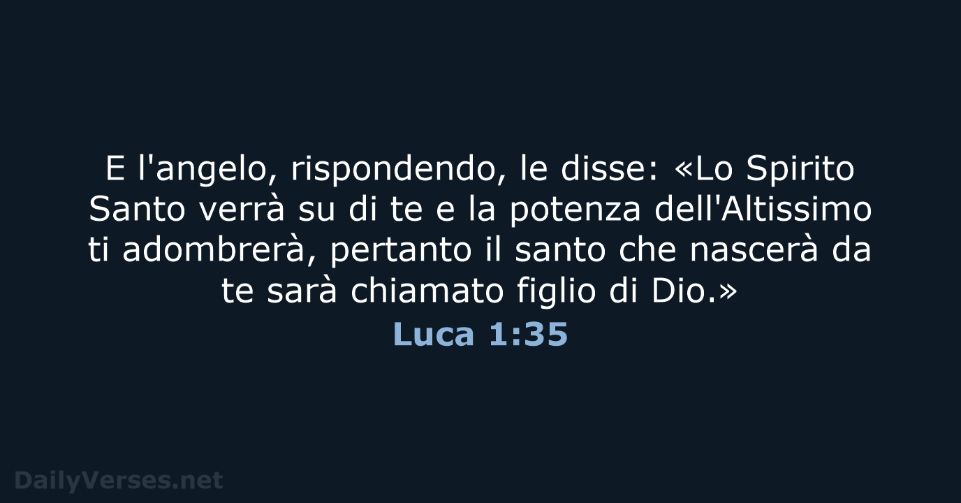 Luca 1:35 - LND