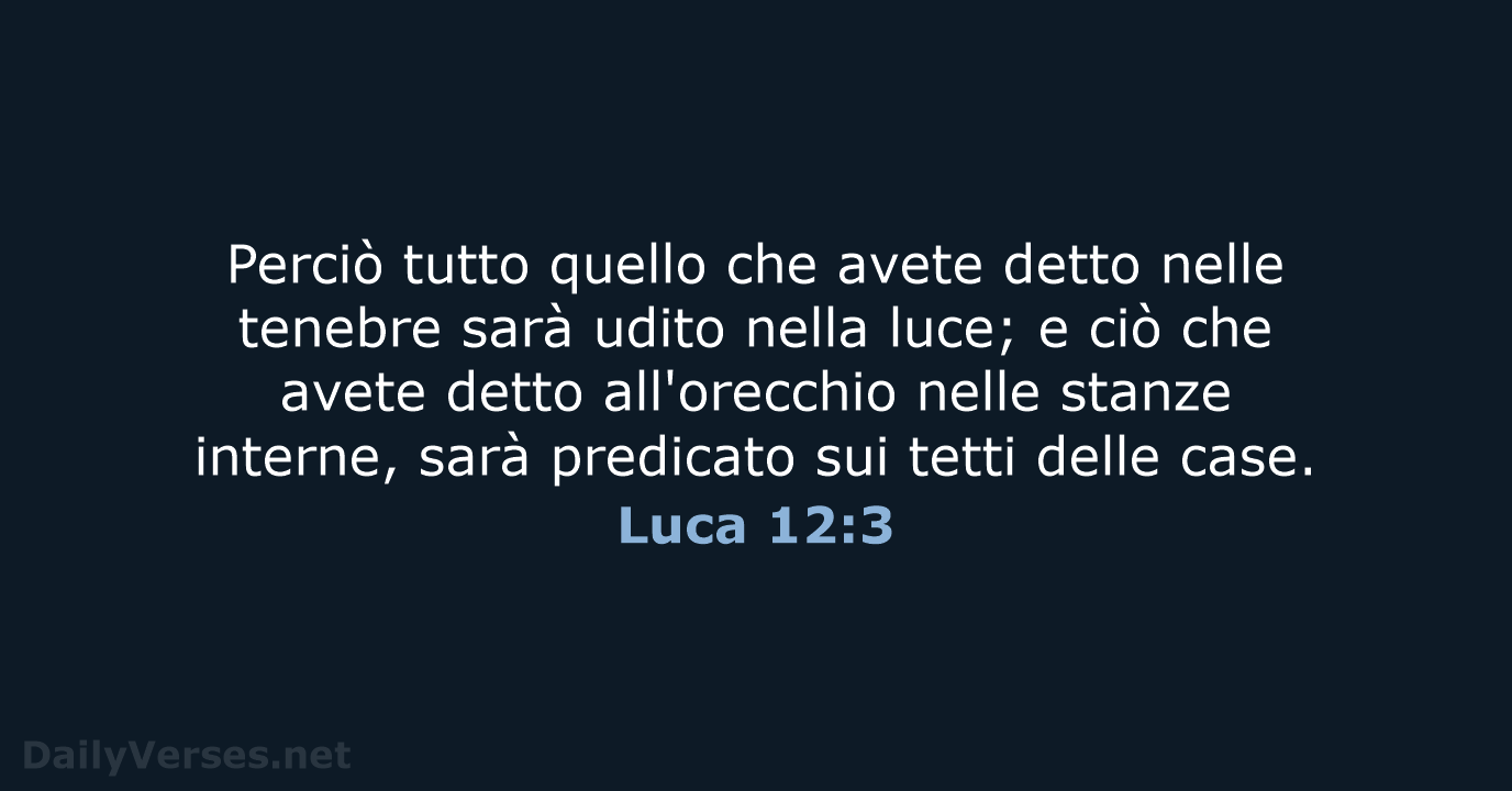 Luca 12:3 - LND