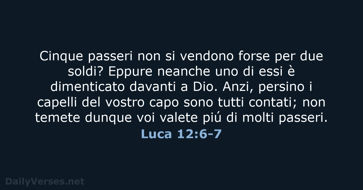 Luca 12:6-7 - LND