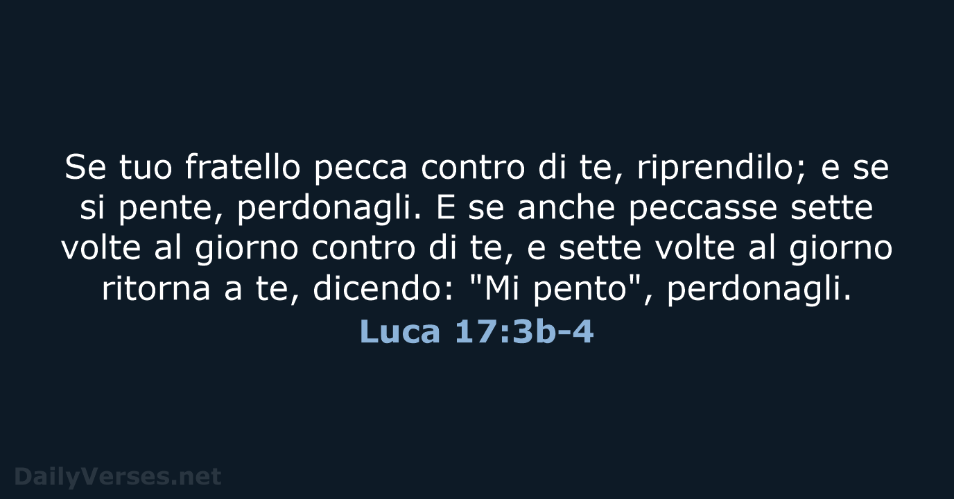 Luca 17:3b-4 - LND