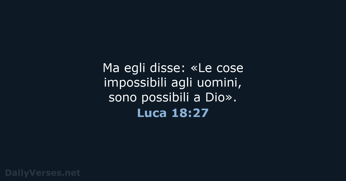 Luca 18:27 - LND
