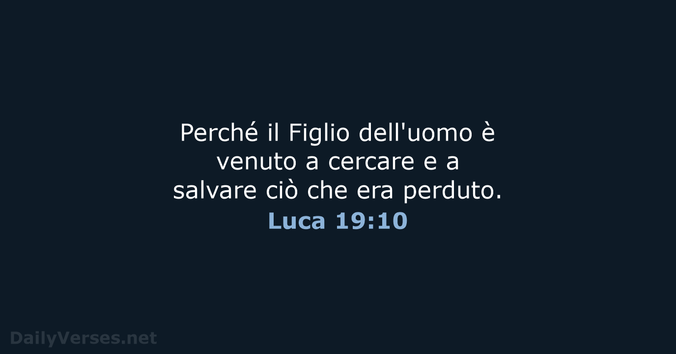 Luca 19:10 - LND