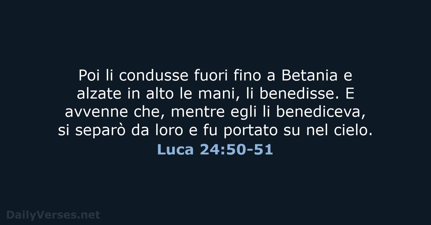 Luca 24:50-51 - LND