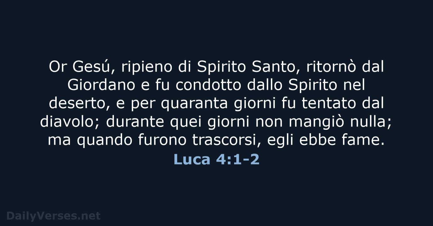 Luca 4:1-2 - LND