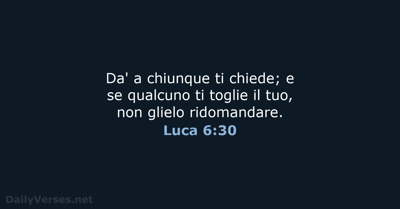 Luca 6:30 - LND