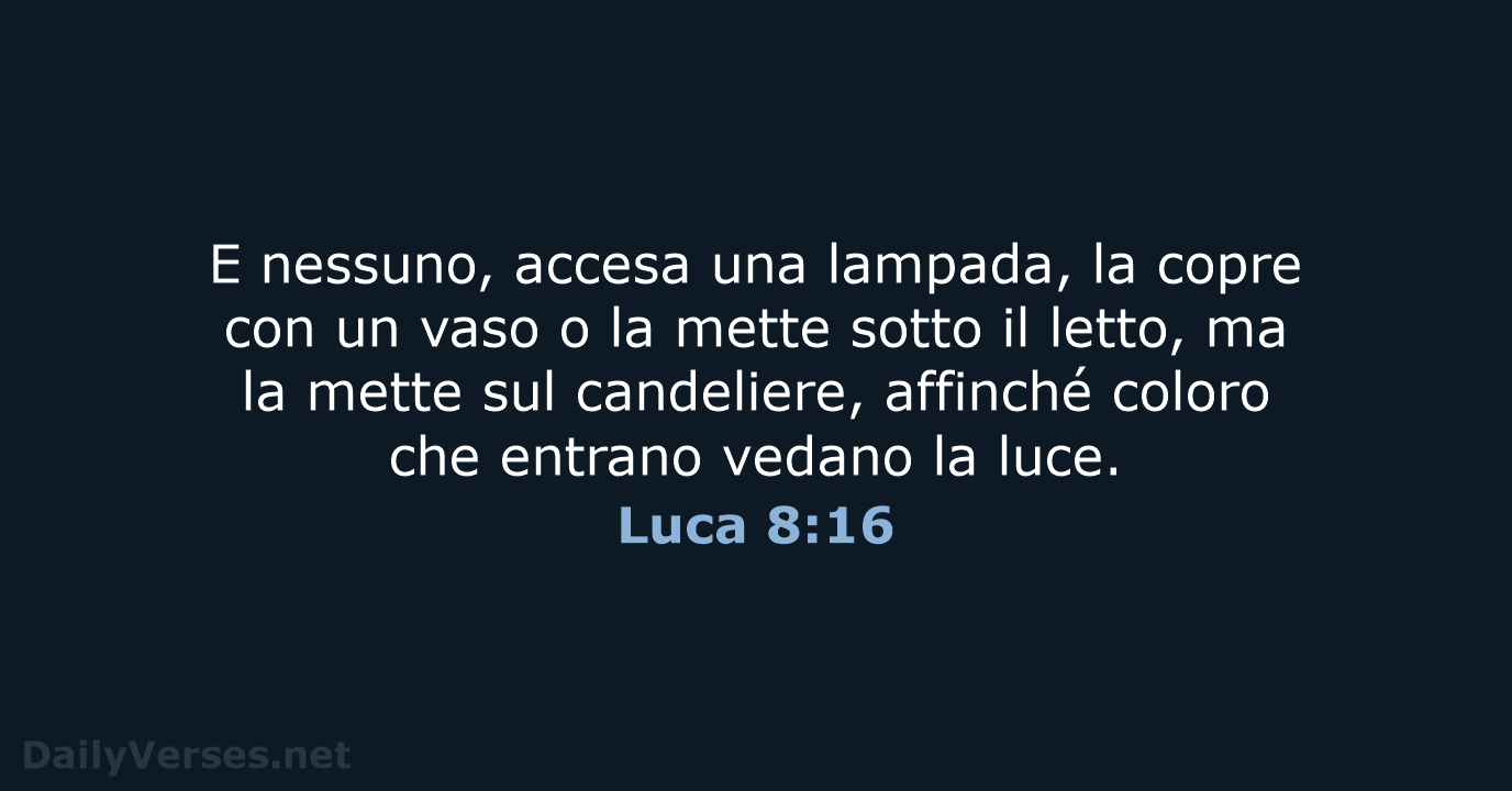 Luca 8:16 - LND