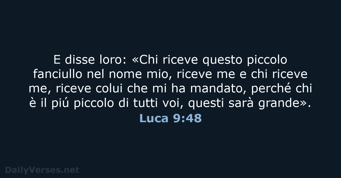 Luca 9:48 - LND
