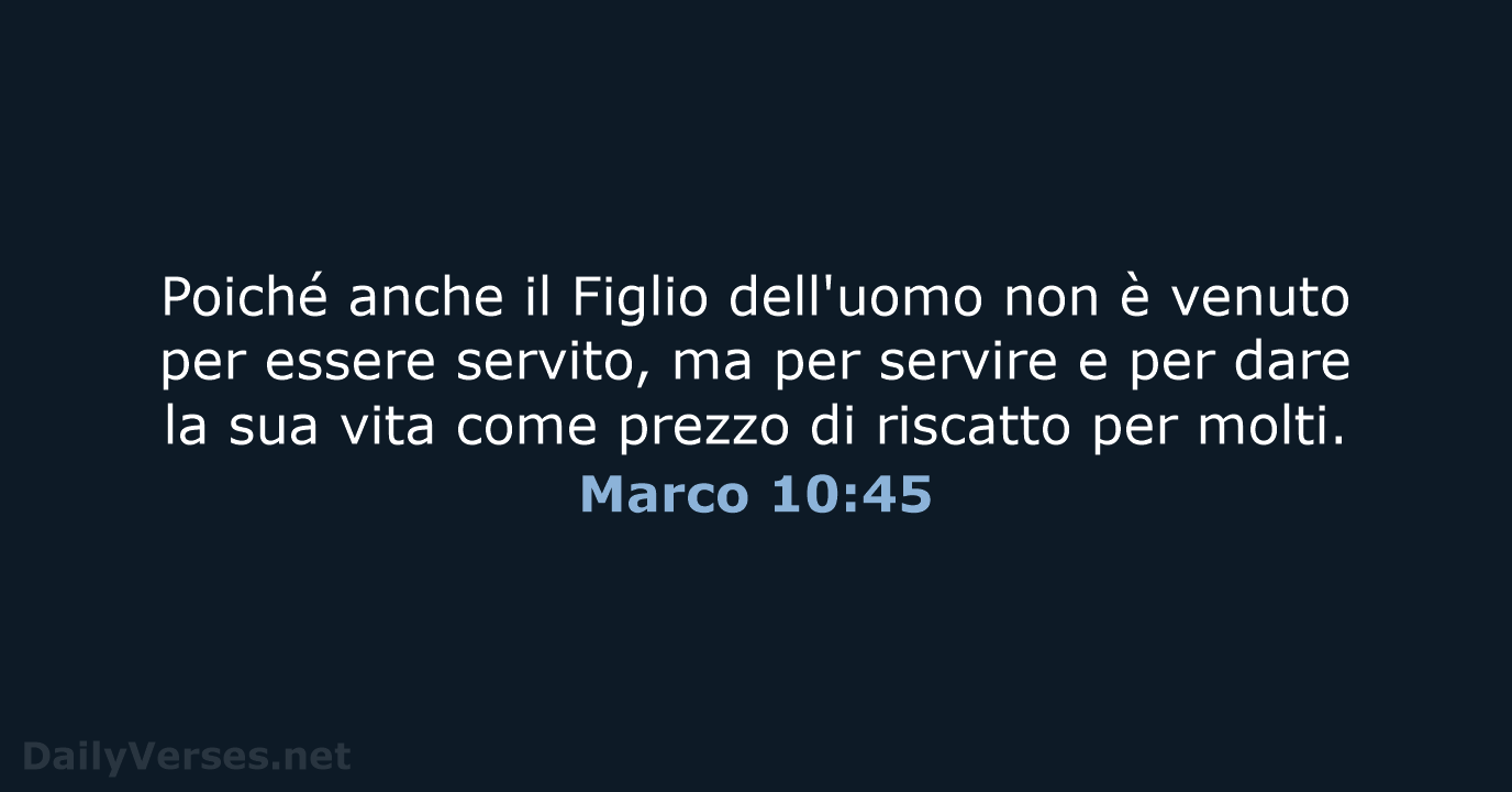 Marco 10:45 - LND