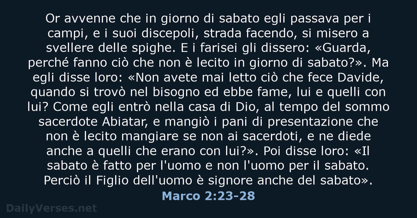 Marco 2:23-28 - LND