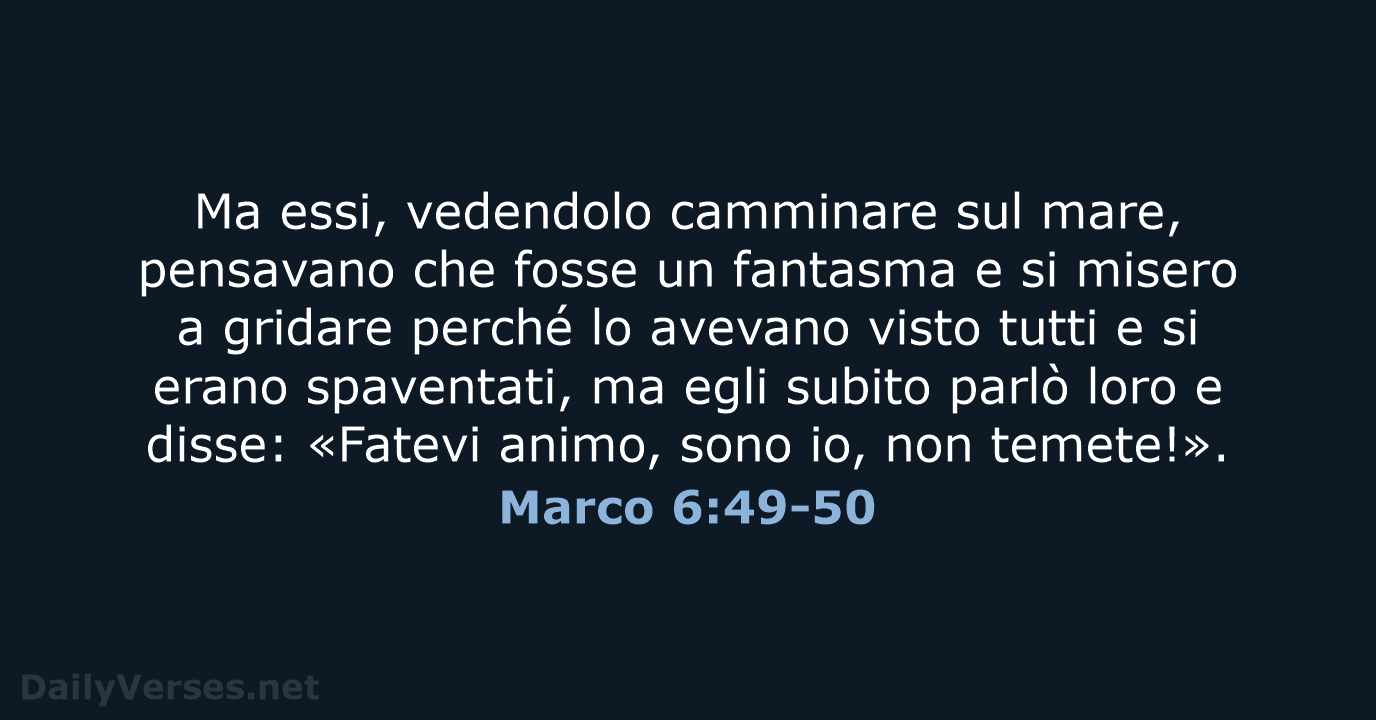 Marco 6:49-50 - LND