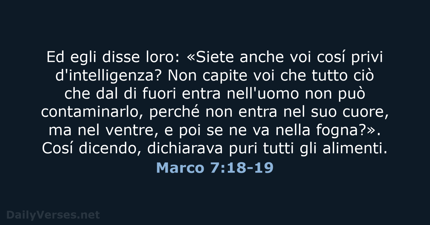 Marco 7:18-19 - LND