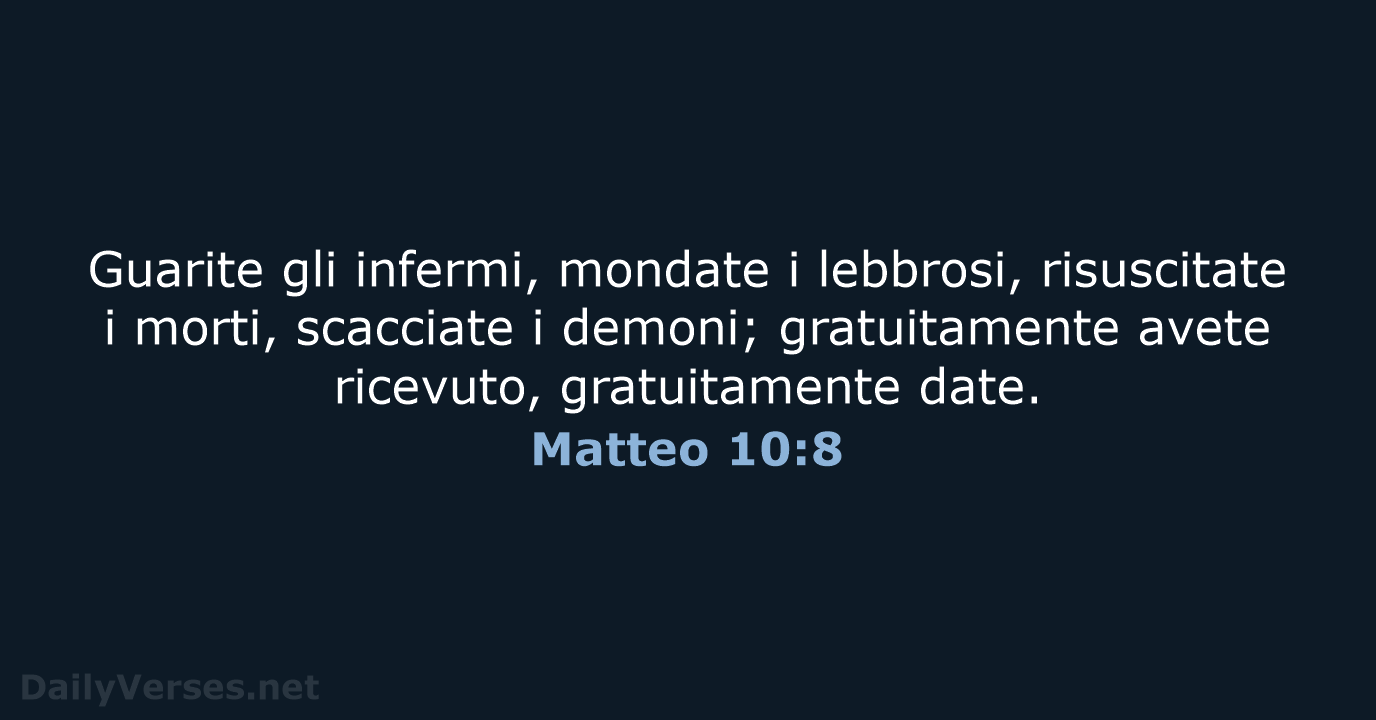 Matteo 10:8 - LND