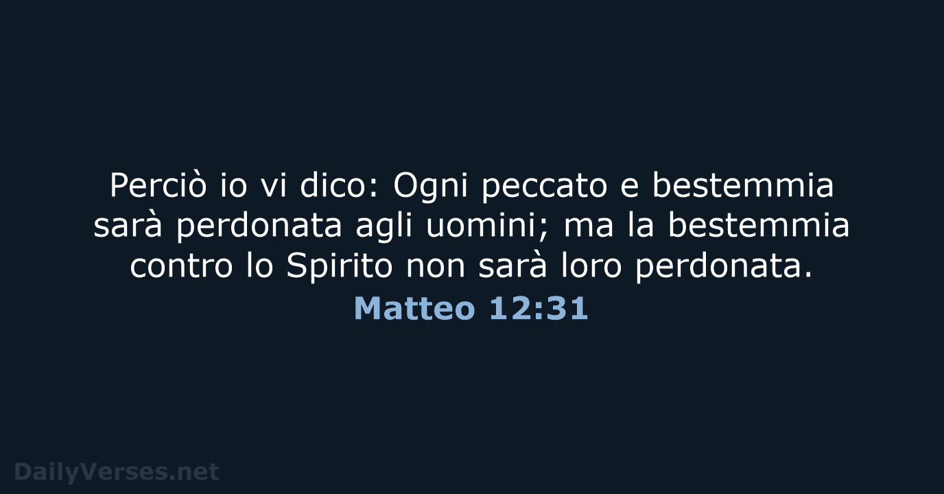 Matteo 12:31 - LND