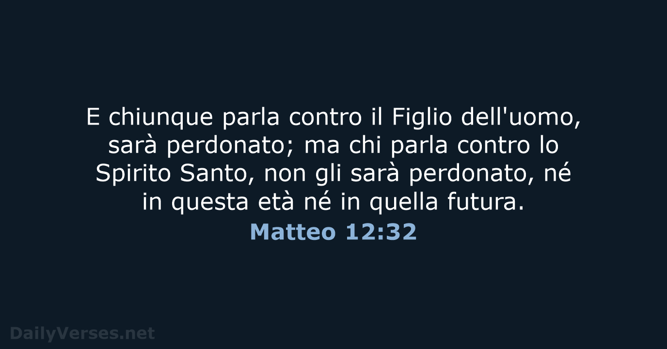 Matteo 12:32 - LND