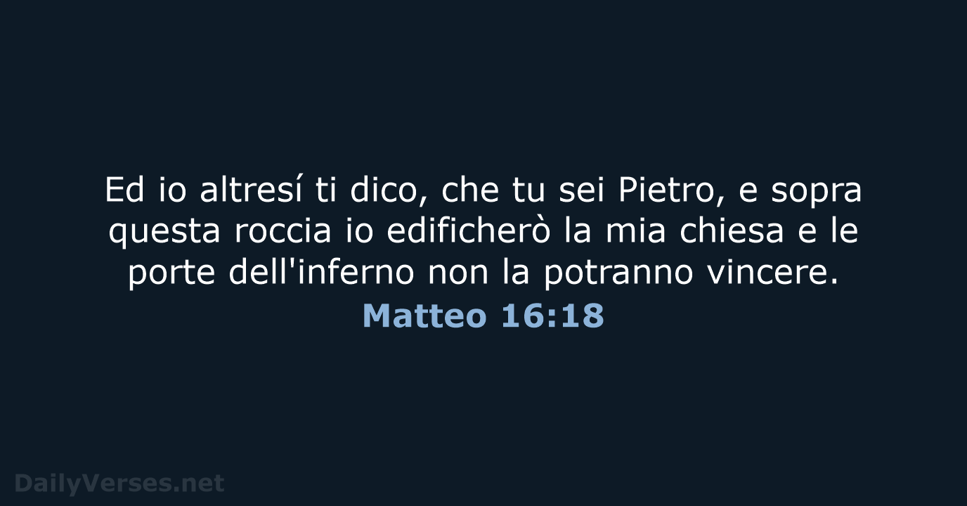 Matteo 16:18 - LND