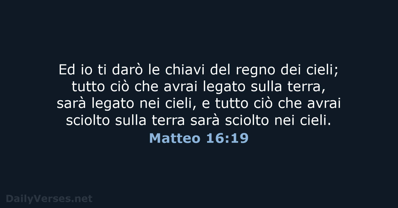Matteo 16:19 - LND