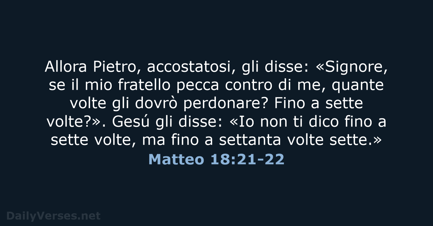 Matteo 18:21-22 - LND