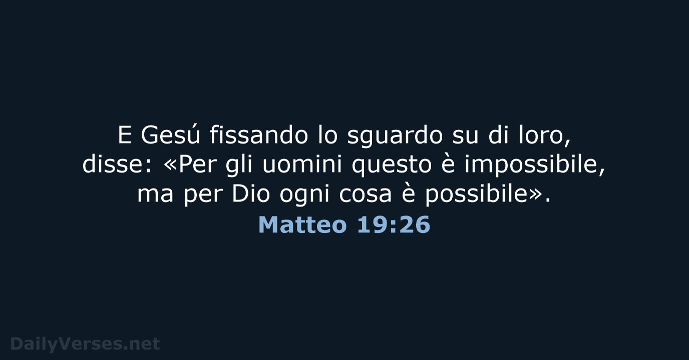 Matteo 19:26 - LND