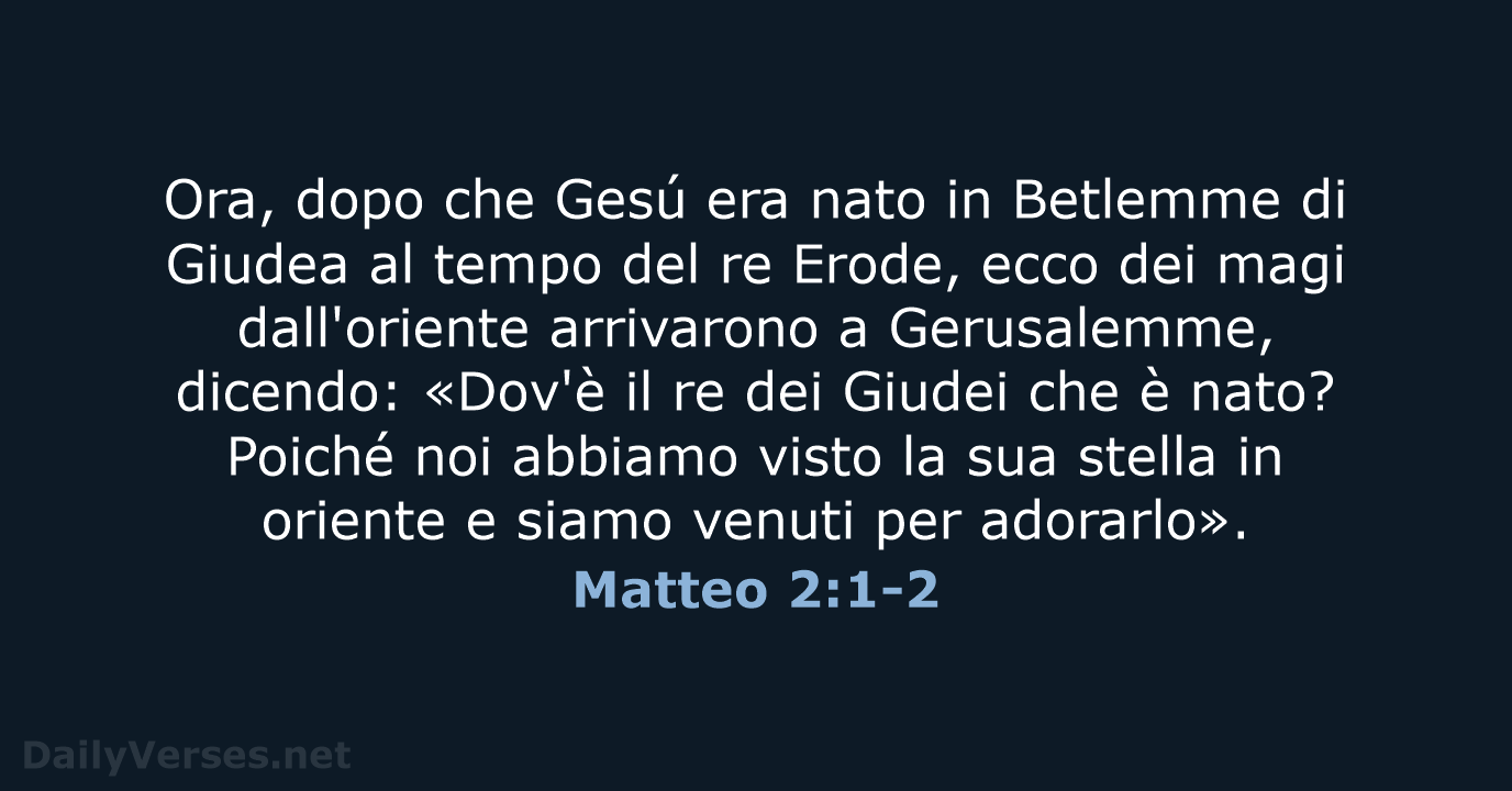 Matteo 2:1-2 - LND