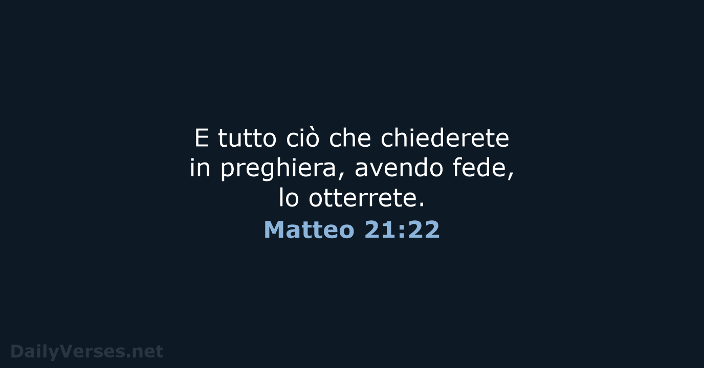 Matteo 21:22 - LND