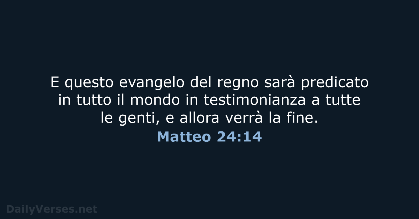 Matteo 24:14 - LND
