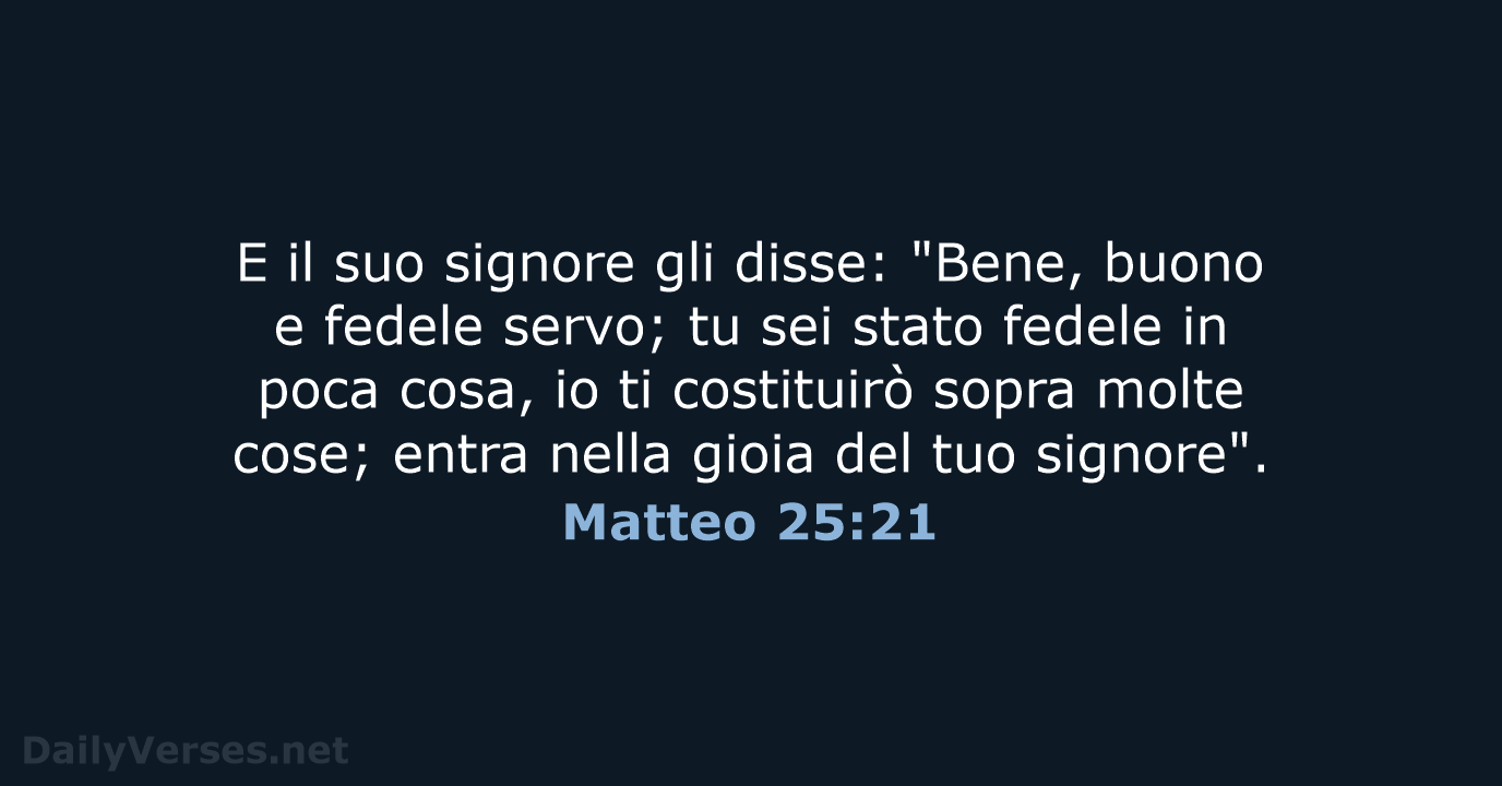 Matteo 25:21 - LND