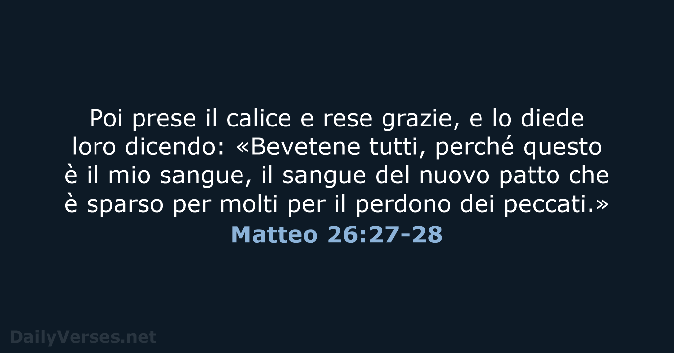 Matteo 26:27-28 - LND