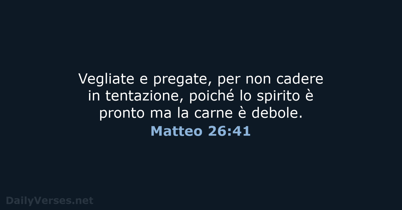 Matteo 26:41 - LND