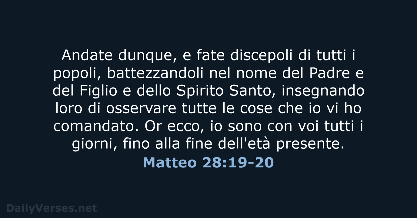 Matteo 28:19-20 - LND