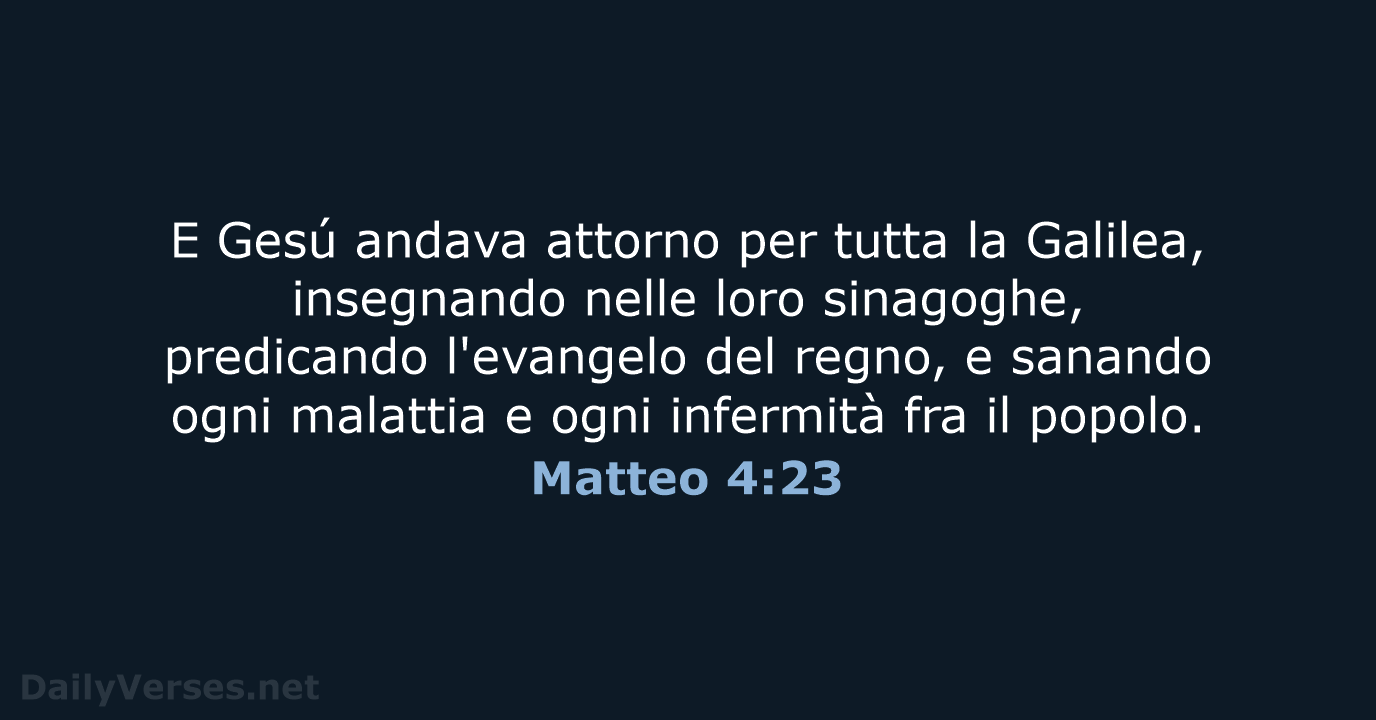 Matteo 4:23 - LND