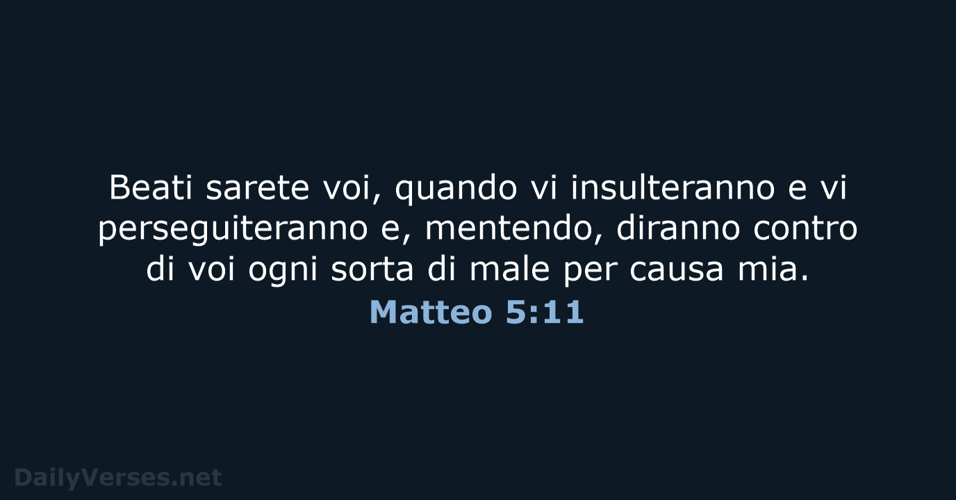 Matteo 5:11 - LND