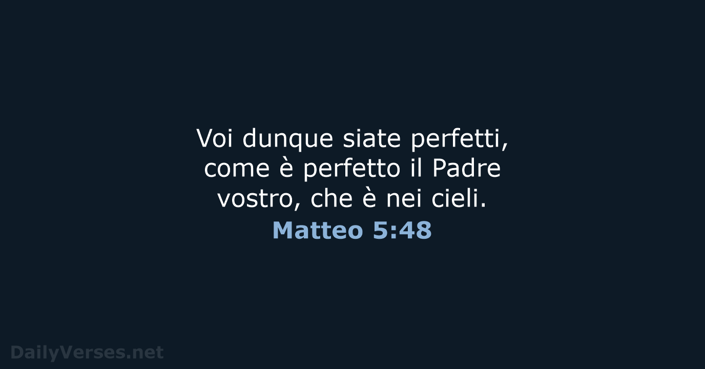 Matteo 5:48 - LND