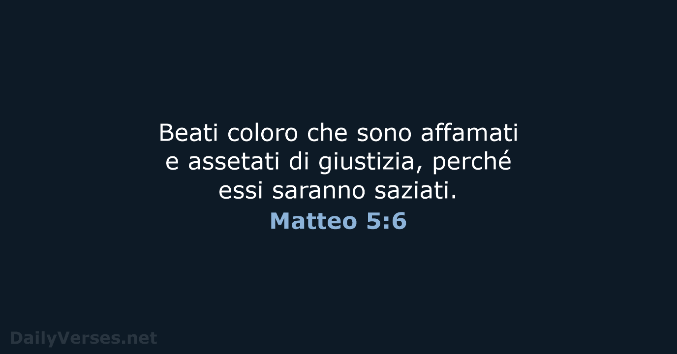 Matteo 5:6 - LND